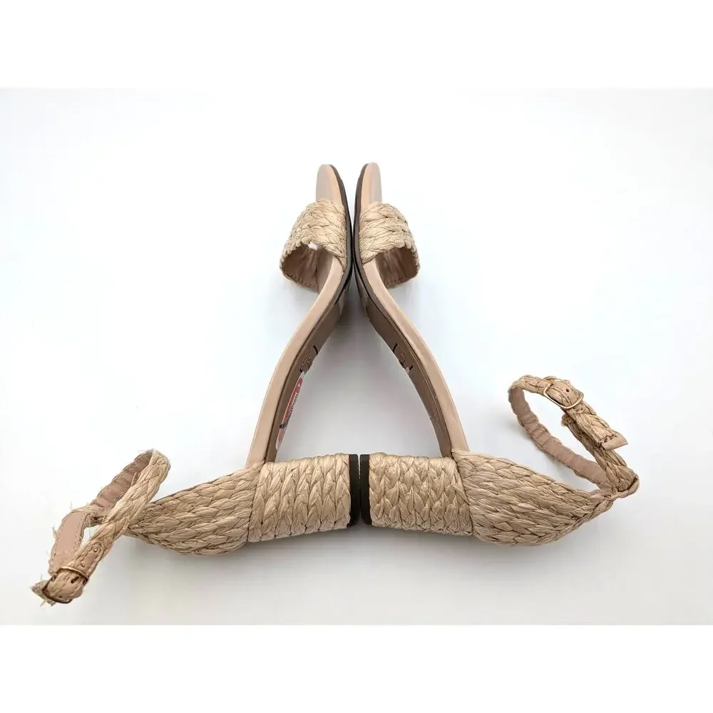Steve Madden Carrson Ankle Strap Sandals Girls' Natural Size US7M